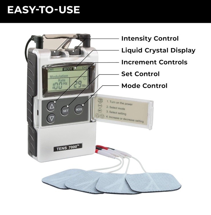 TENS 7000 Edition Digital TENS Unit with Accessories great price !!