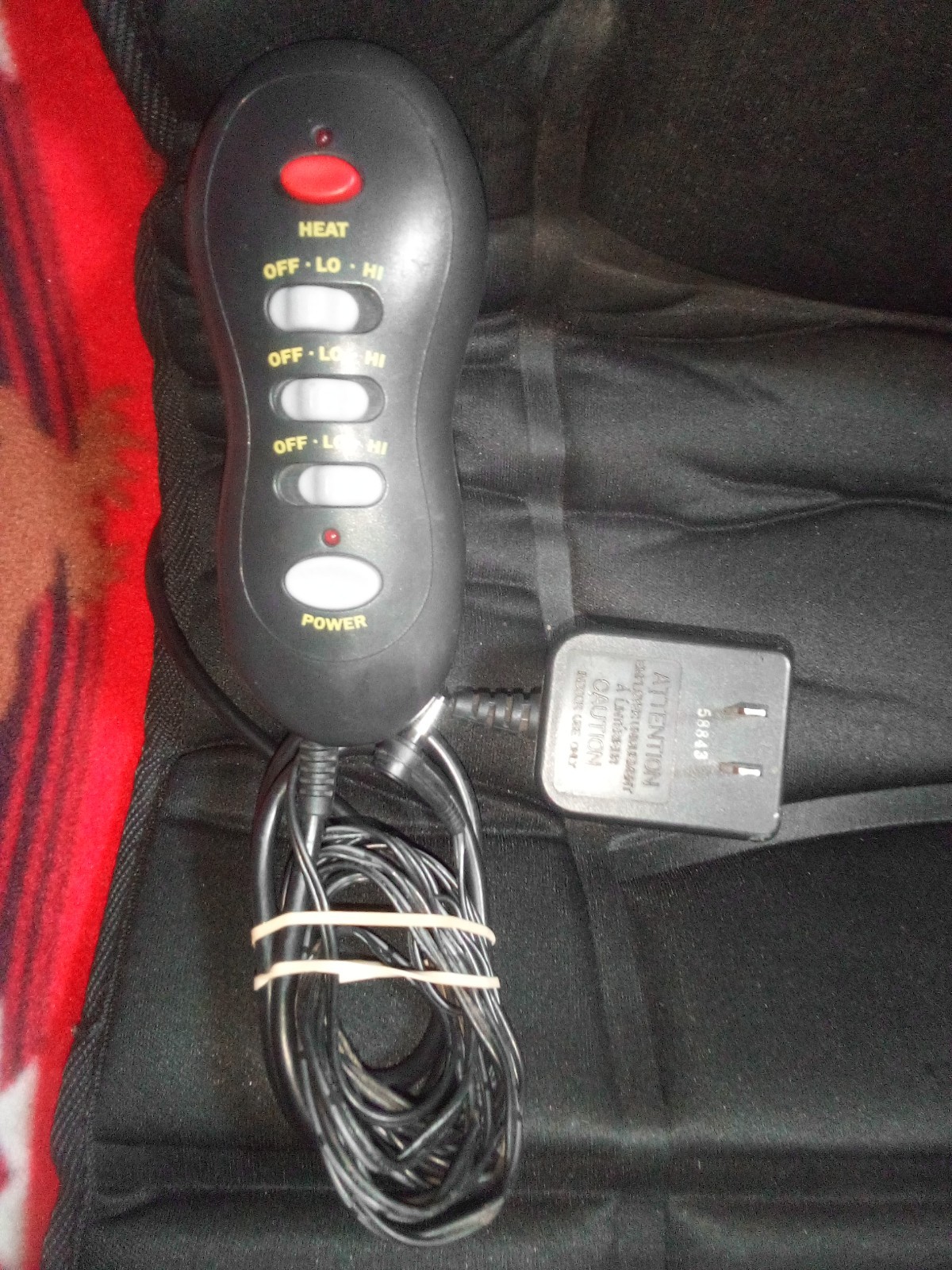 8 Mode Massage Seat Cushion, Heated Back Neck Massager Chair for Home & Office.