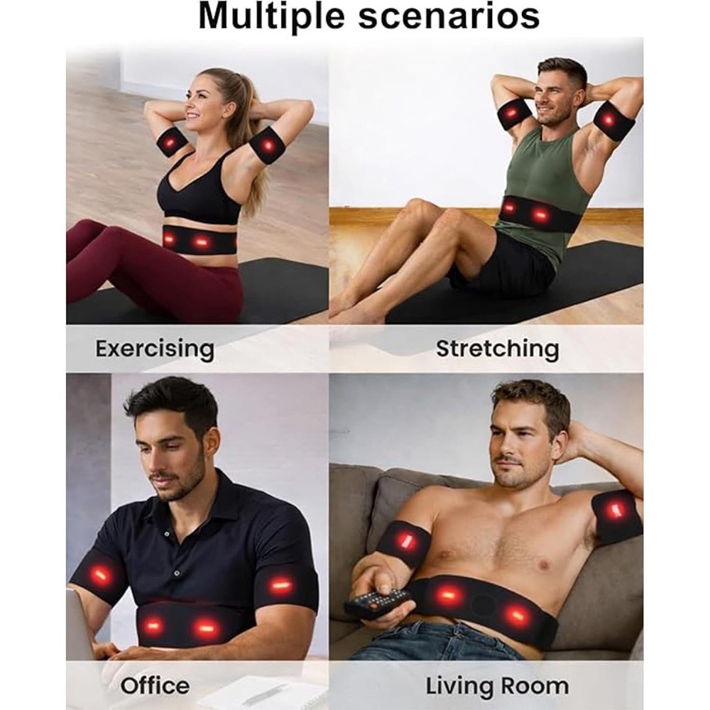 Next Gen Ultra EMS Muscle Stimulator Rechargeable Fitness AB Belt Toning Set