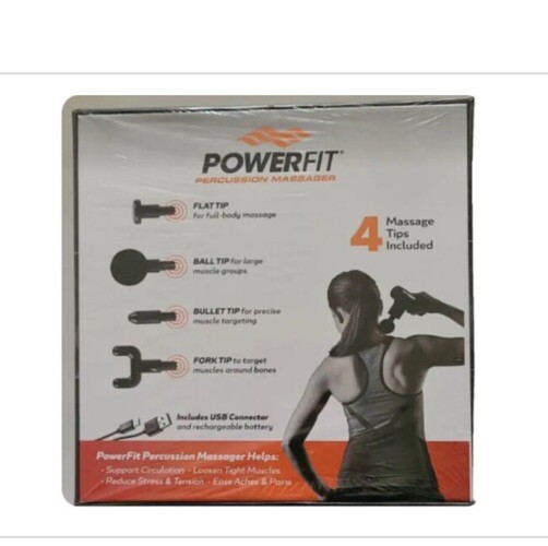Brand NewMini MASSAGER Gun Deep Tissue Body Percussion Handheld 4 Attachments 4