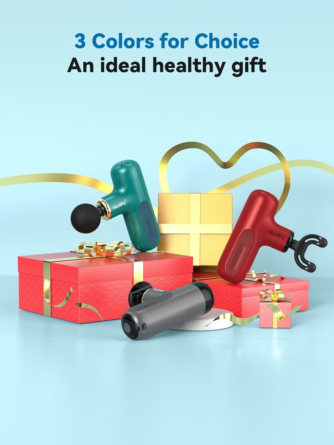 Ergonomic T-Shaped Mini Massage Gun | USB Rechargeable & 5-Hour Battery Life