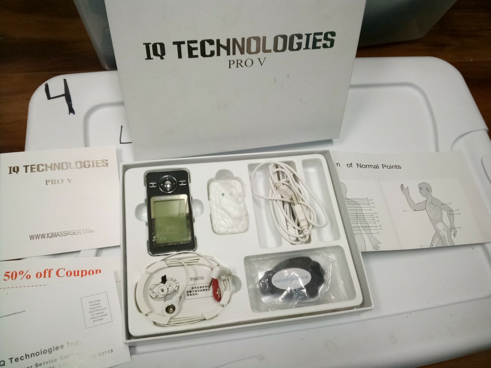 IQ Technologies Pro V Massager Bundle with 4 pads- FREE SHIPPING