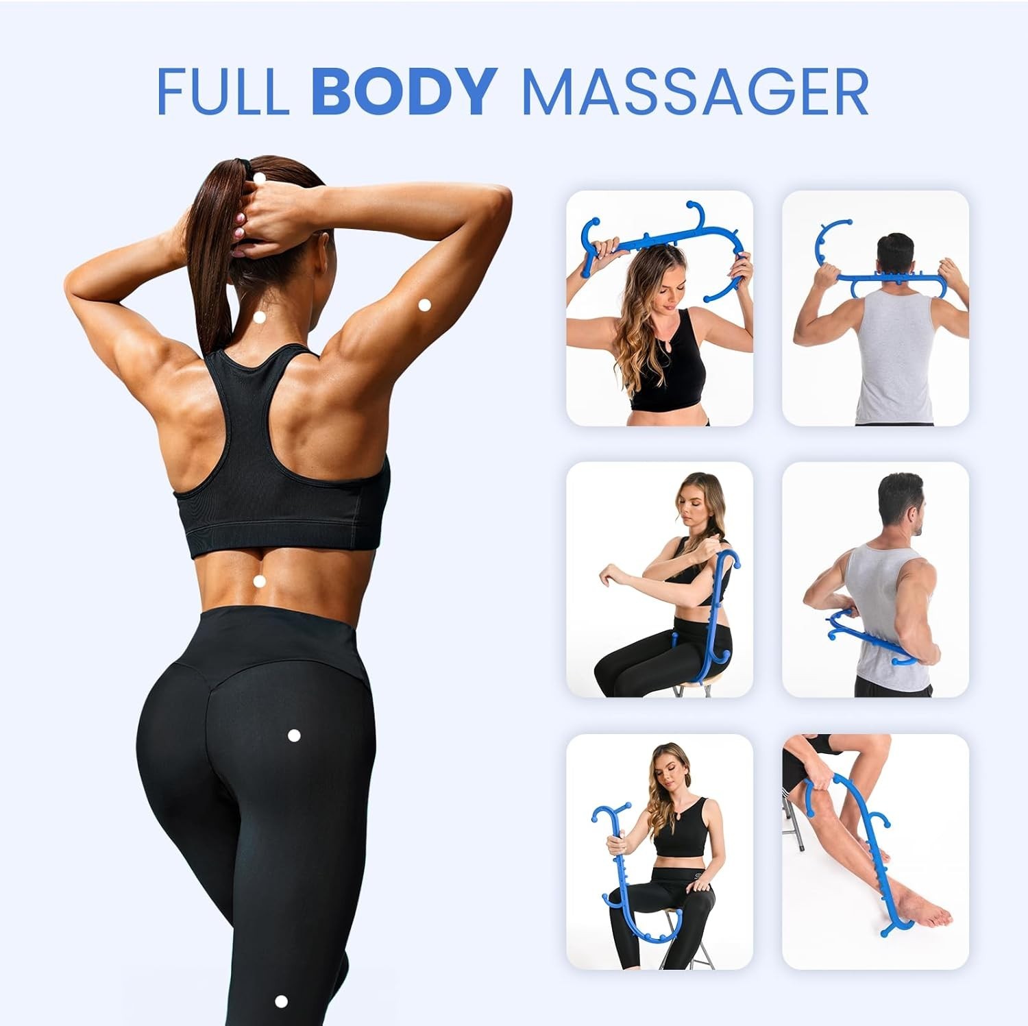 Thera Cane Deep Tissue Back & Neck Self Massager Stick Muscle Knot Pain Relief