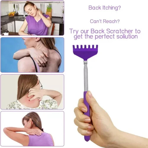 3X Bear Claw Telescopic Metal Extendable Back Scratcher Back Massager Gift