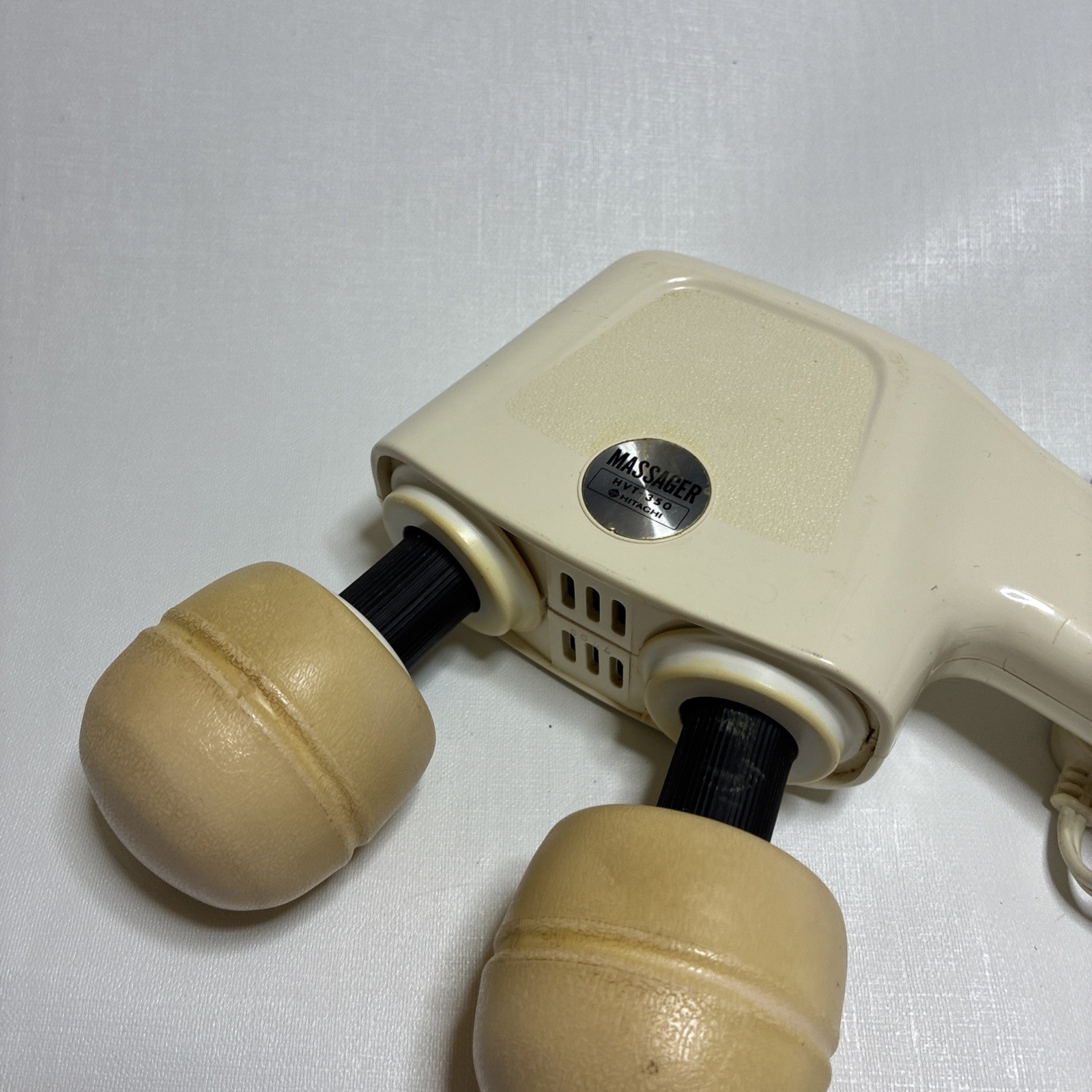 Vintage Hitachi Massager Dual Heads Electric 2 Speed HVT350R Japan Tested