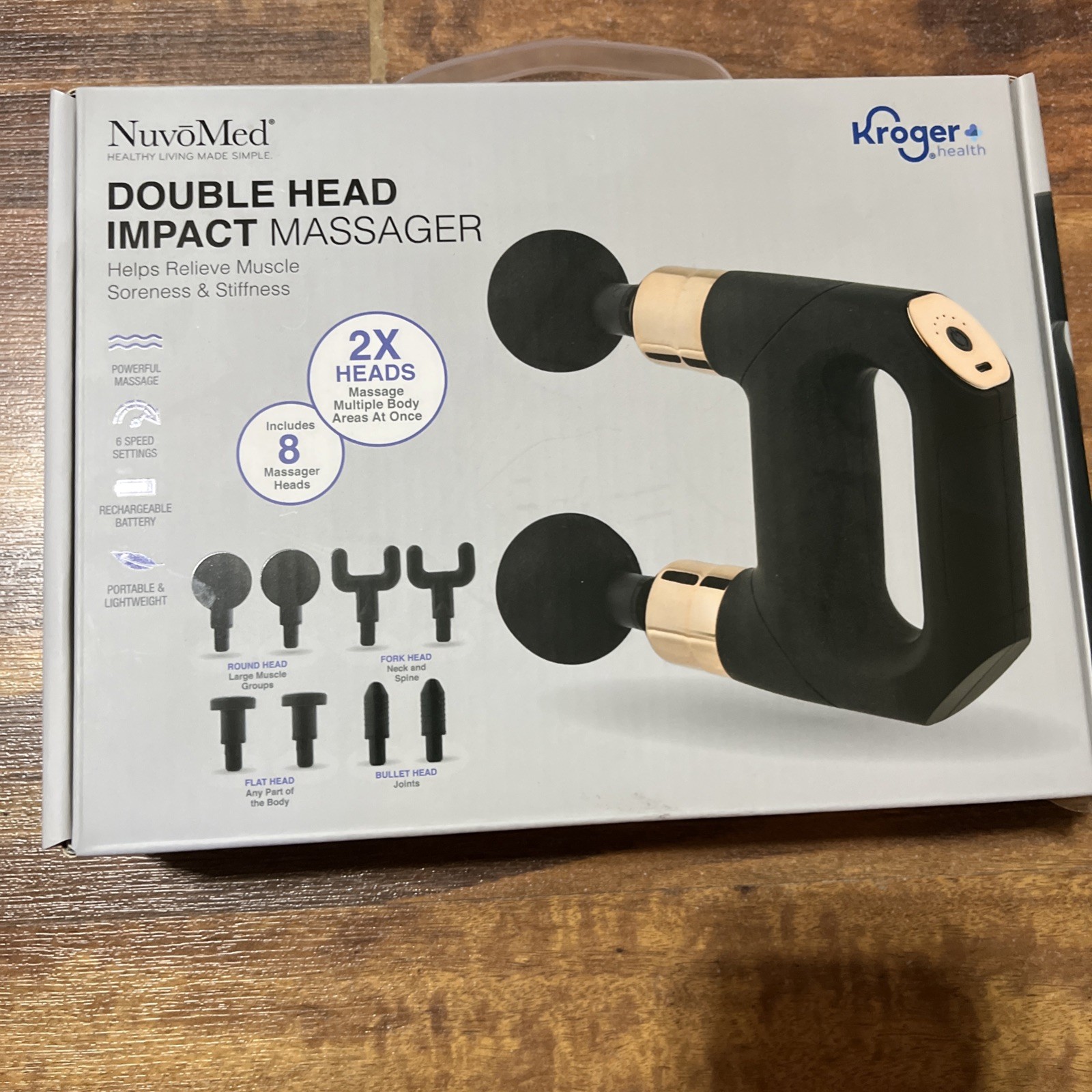 NuvoMed Kroger – Double Head Impact Massager #DHMG-6/1051