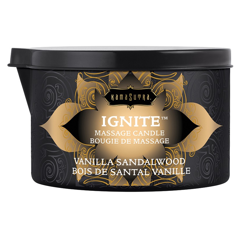 Kamasutra Massage Candle, Vanilla Sandalwood, 6 Oz. Sexual arousal