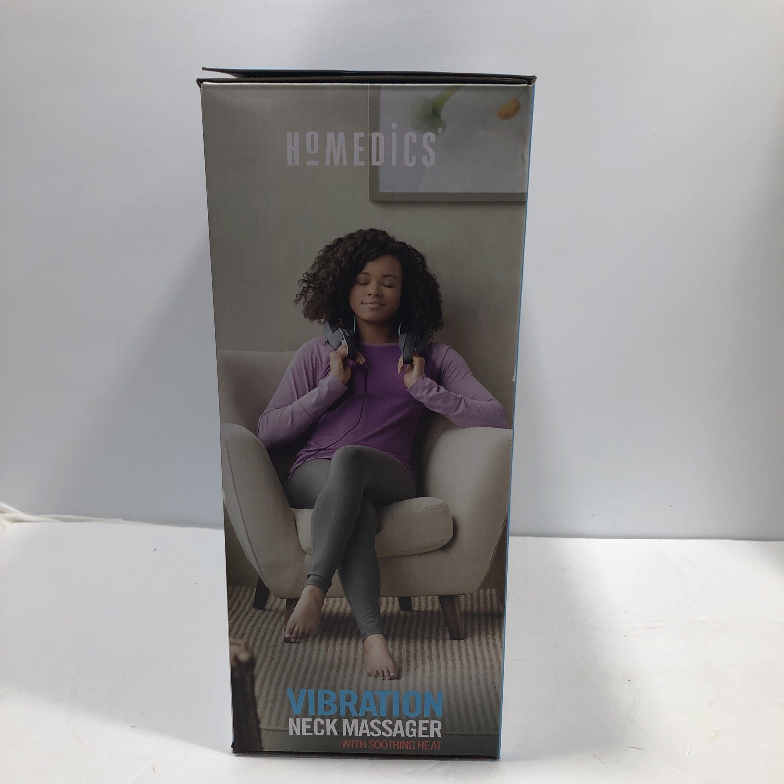 Homedics Vibration Neck Massager with Soothing Heat, Model: NMSQ-216HB-2 – NEW