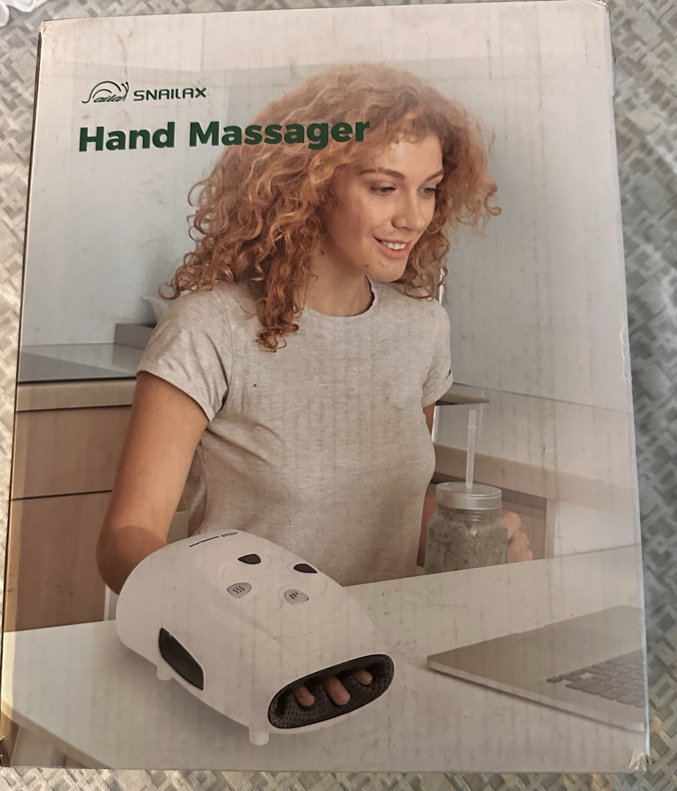 Snailax SL-489 Hand Massager with Heat and Compression