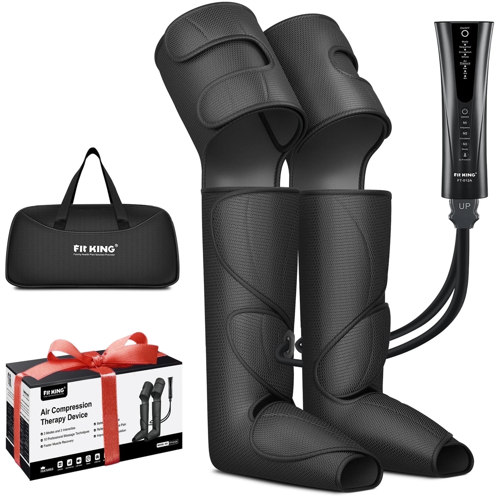 Leg Foot Massager Compression Boots Circulation Calf Thigh Air Pressure Relief