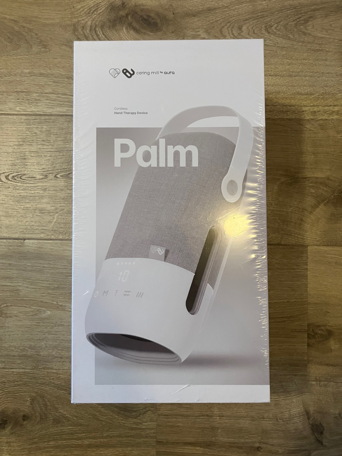 Caring Mill by Aura Palm CT40 Cordless Hand Massager, Heat, Air Compression