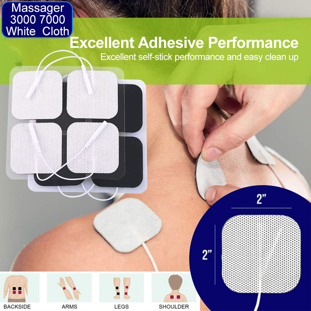 40X Replacement Electrode Pads Unit 7000 3000 2×2 Muscle Stimulator Sticky BULK