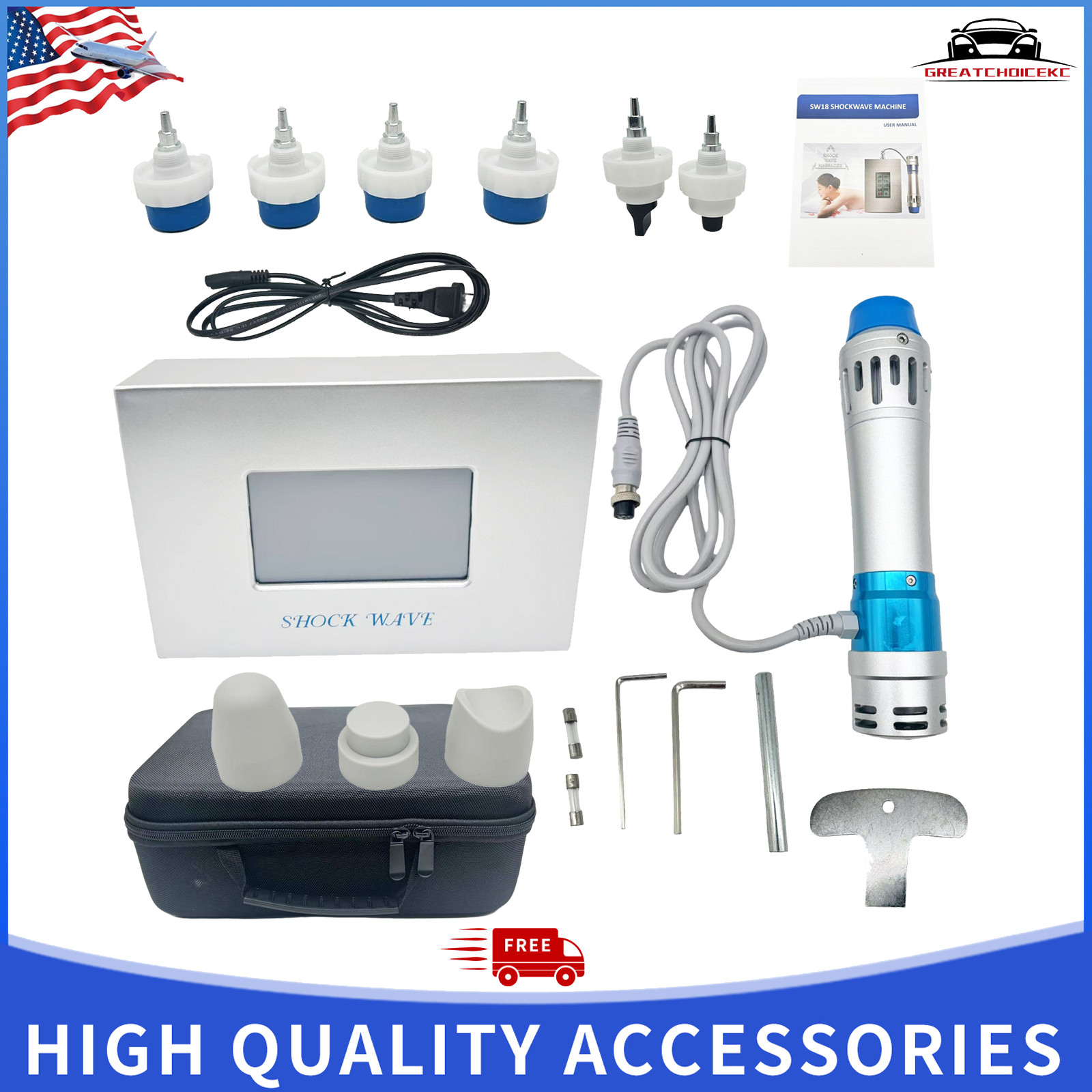 Acoustic Shockwave Therapy Machine ED Treatment Body Pain Relief