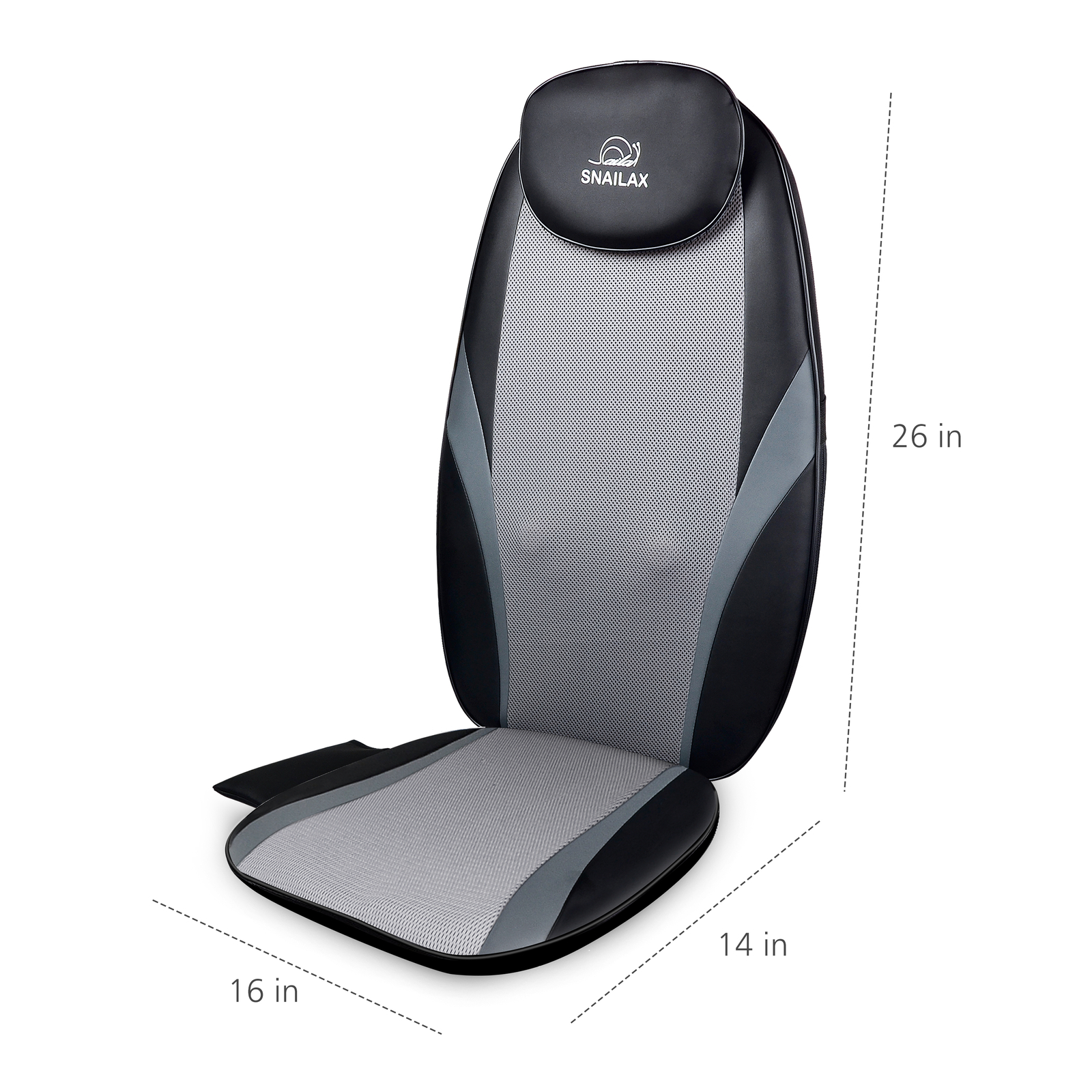 Snailax Massage Seat Cushion Heated Back Neck Body Massager Chair For Home&Car
