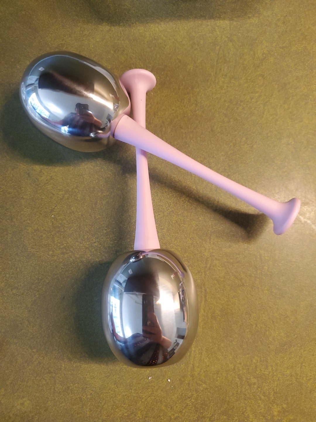 2PCS Cooling Ice Globe Facial Massager Puffing Anti-Inflammatory Skincare Tool