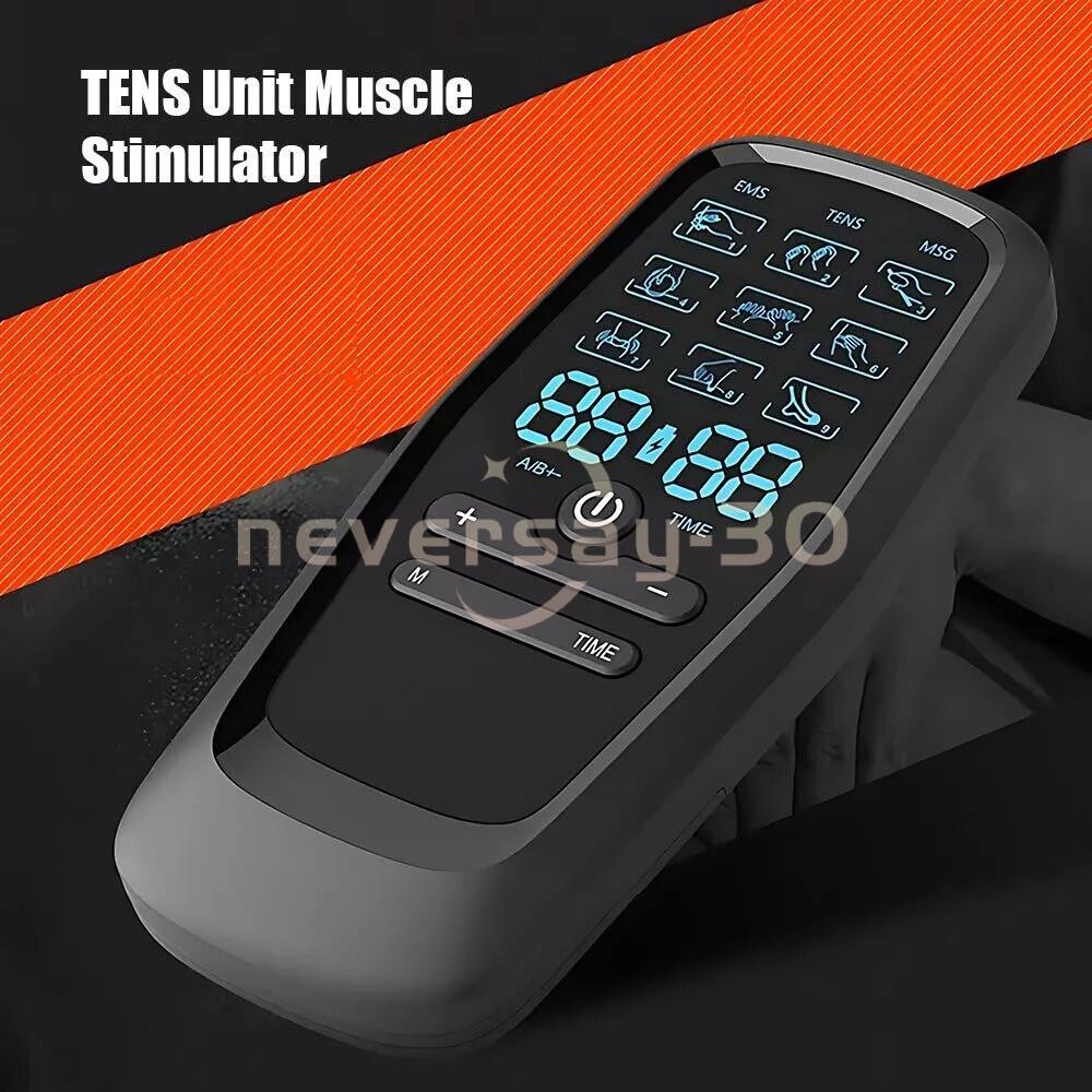 27 Modes Tens Unit Muscle Therapy Pain Relief Stimulator Machine Pulse Massager~