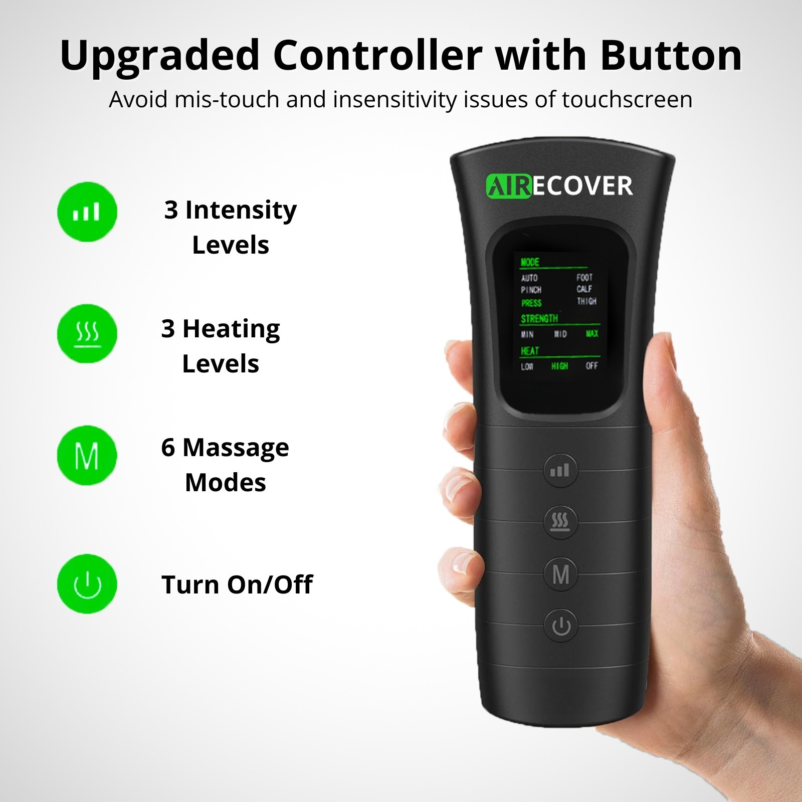 Leg Compression Massager for Circulation, Lymphatic Drainage Recovery System