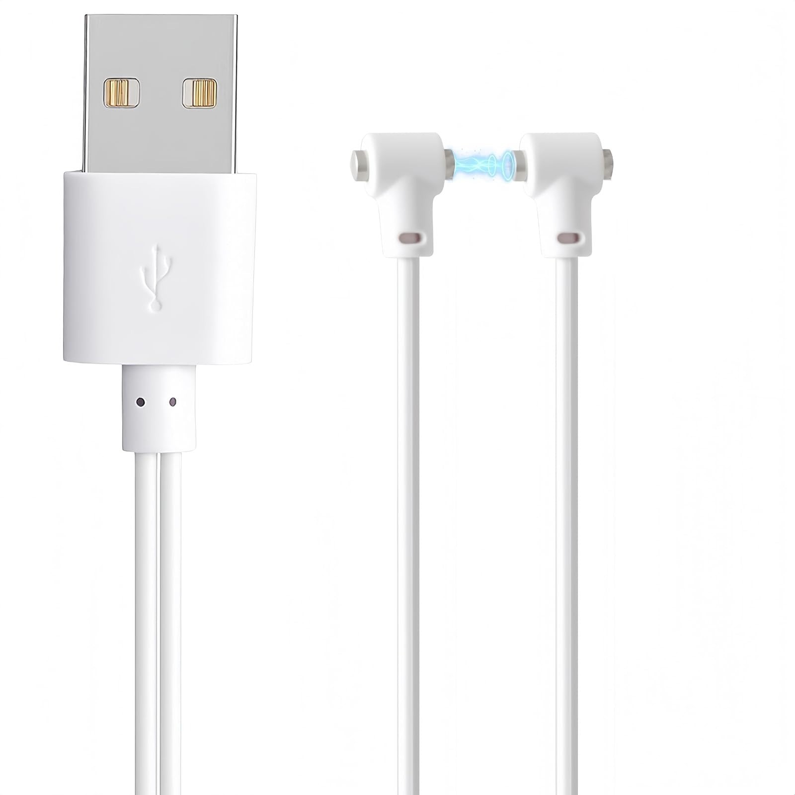 Aliwisdom Universal Magnetic Charging Cable for Massagers, 80cm USB-A