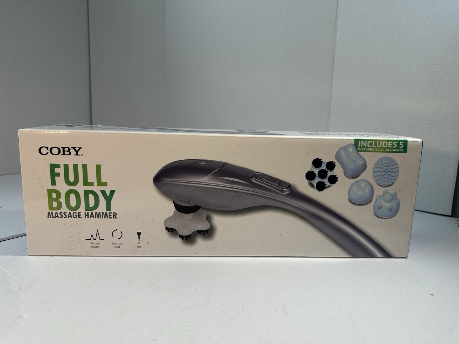 COBY Handheld Full Body Percussion Massage Hammer with 5 Modes Brand New – Pro