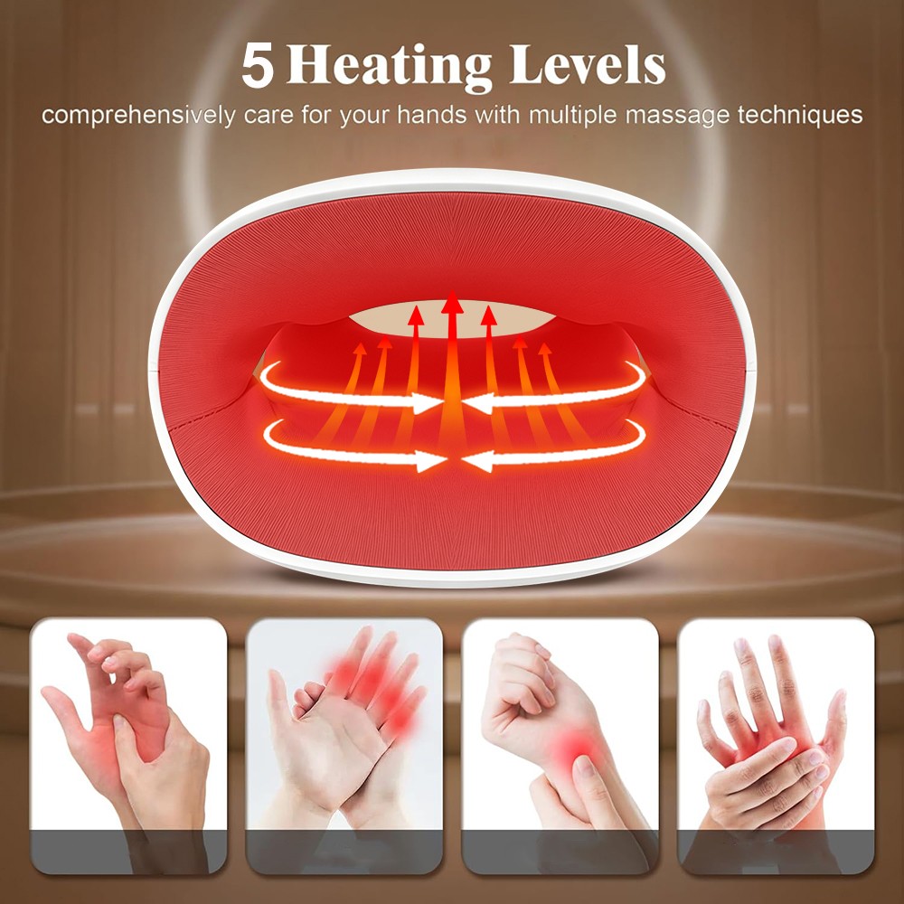 Hand Massager with Heat and Compression Cordless for Arthritis and Carpal Tunnel
