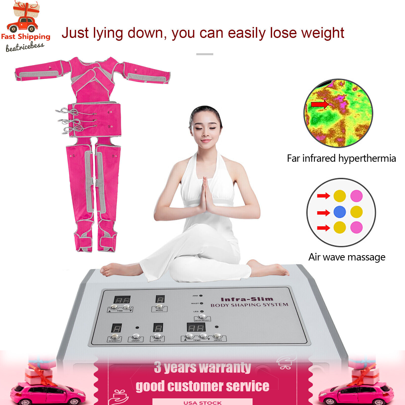 Air Pressure Pressotherapy Body Slimming Massager Contouring Weight Loss Machine