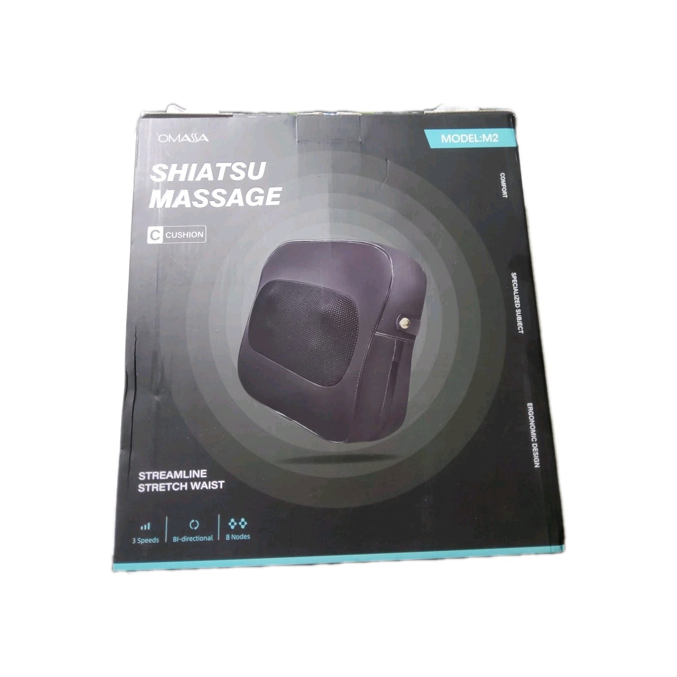 Omassa Back Model:M2 Shiatsu Massager With Heat Streamline Stretch Waist