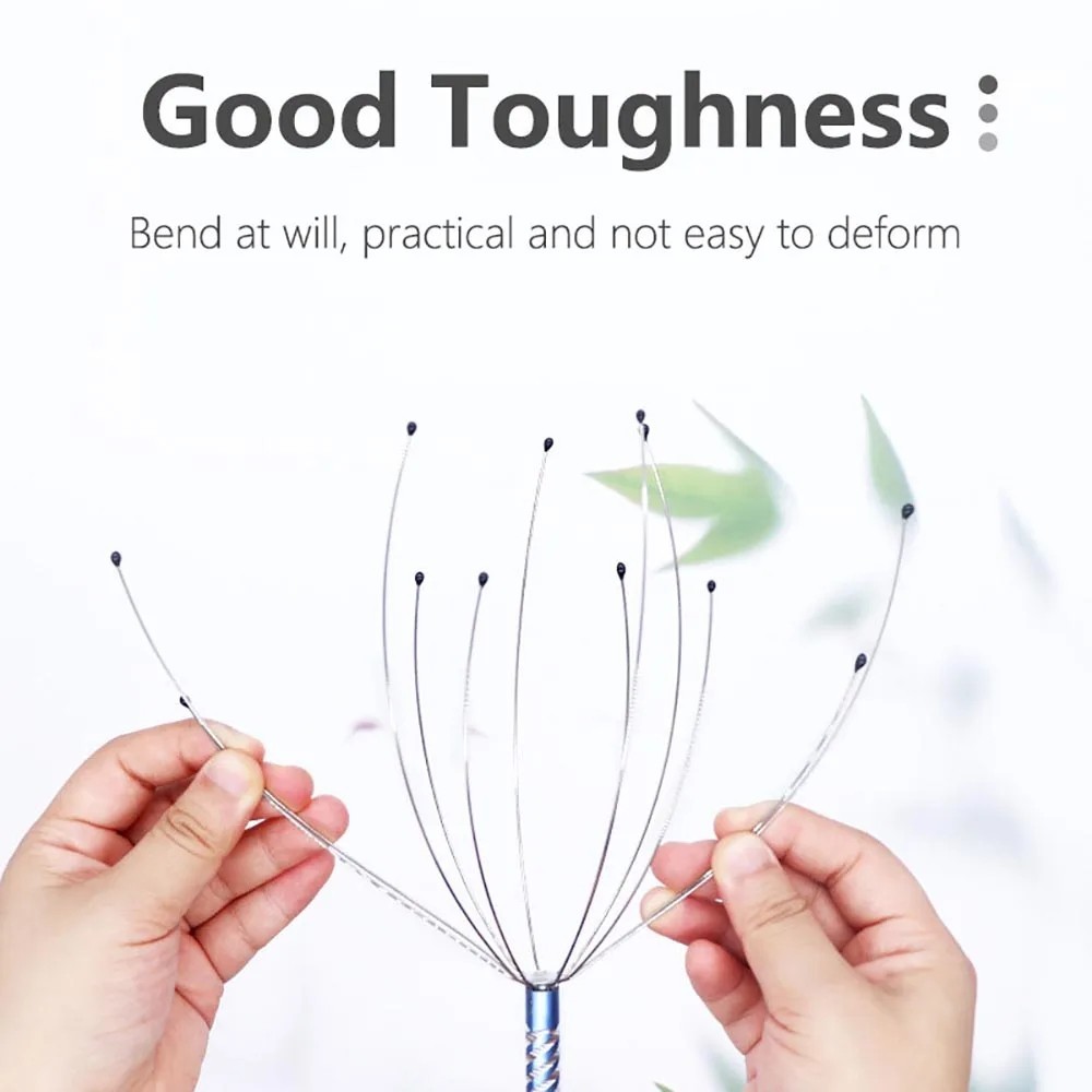 2pc Head Massager Scalp Scratcher Stress Relief Octopus Claw Relaxer Brain Tool