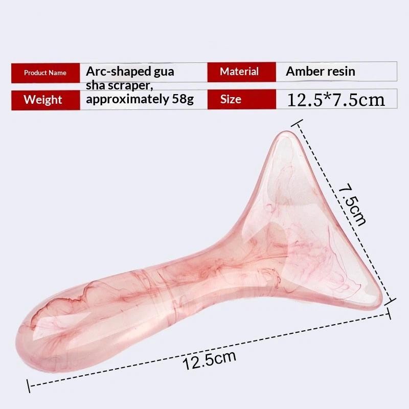 1Pcs Triangle Shaped Guasha Massage Board Resin Acupuncture Shiatsu Tool Facial
