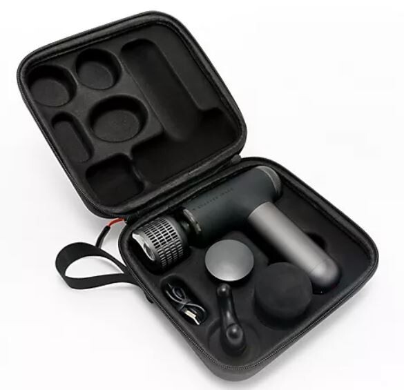 Sharper Image Powerboost Pro+ Hot & Cold Percussion Massager,4Hds&Case,V57000 F2