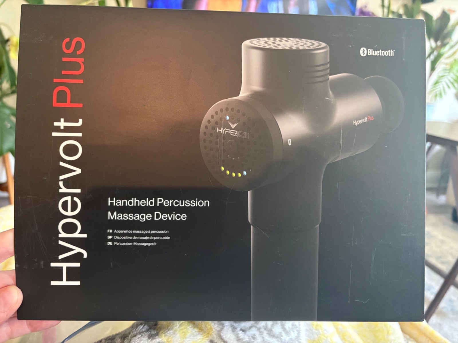 Hyperice Hypervolt Plus Bluetooth Percussion Massage Gun Device Black New Sealed