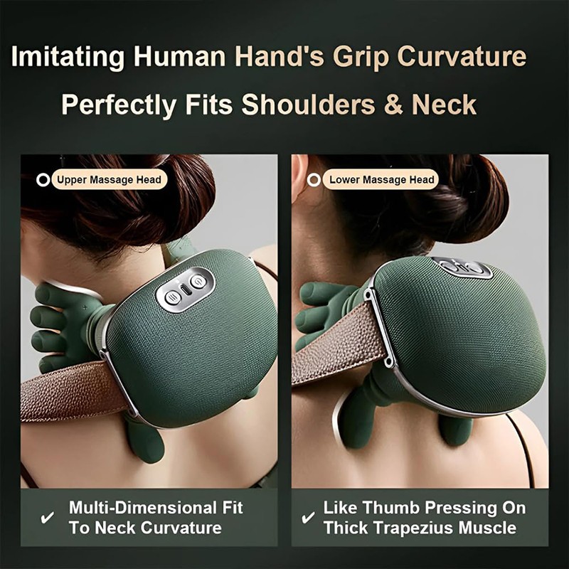2025 Bionic Neck Shoulder Massager N7 Kneading Massager Shawl 3-Level Modes Nec
