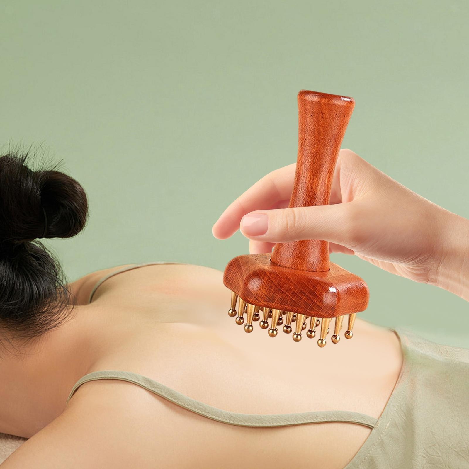 Handheld Massager, Lightweight Multifunctional Copper Head Guasha Scraping