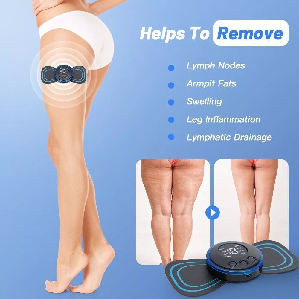Portable EMS Mini Electric Neck Back Massager Cervical Massage Patch Stimulator