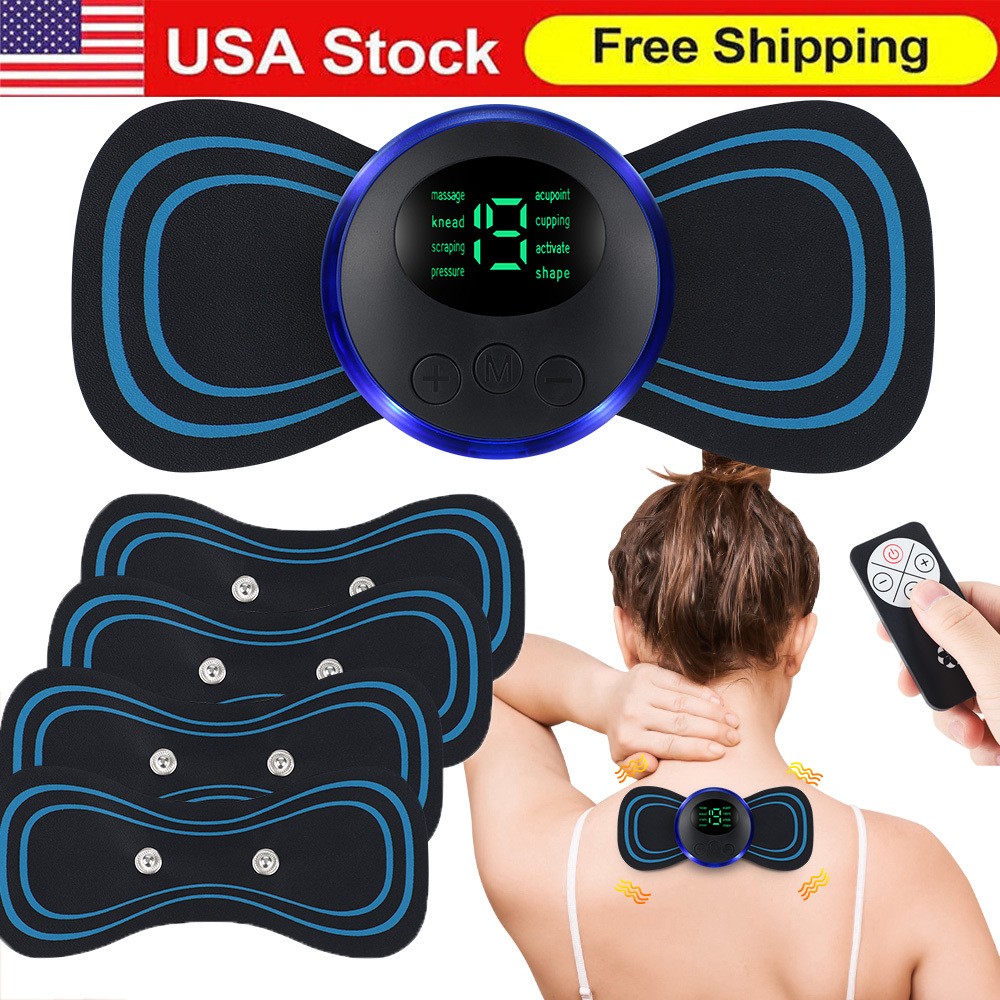 Smart Pulse Massager Sticker Back Full Body Muscle Stimulator Pain Relief Device