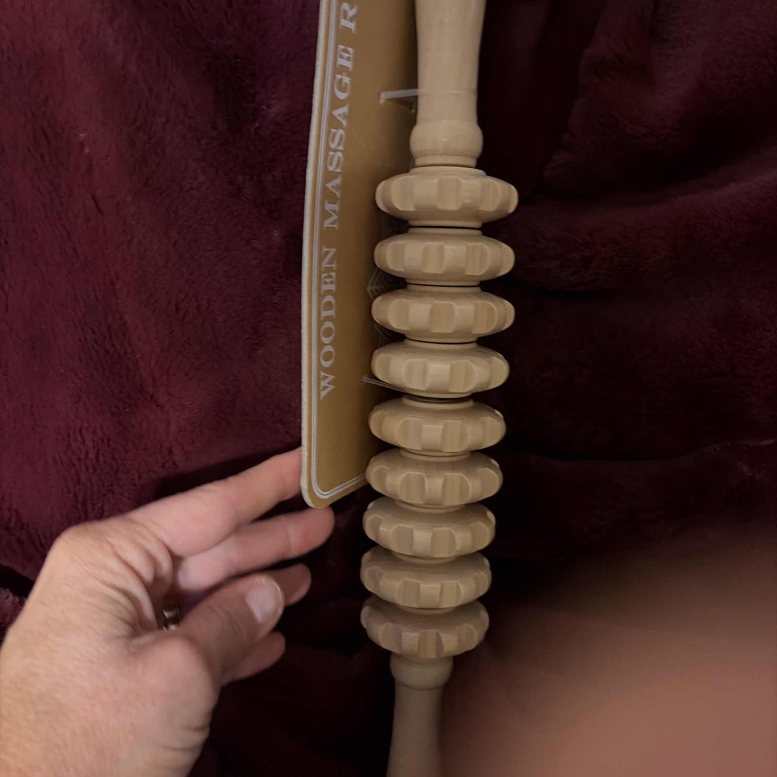 Wooden Therapy Massager Roller Trigger Point Massager Stick Muscle & Abdomen Leg