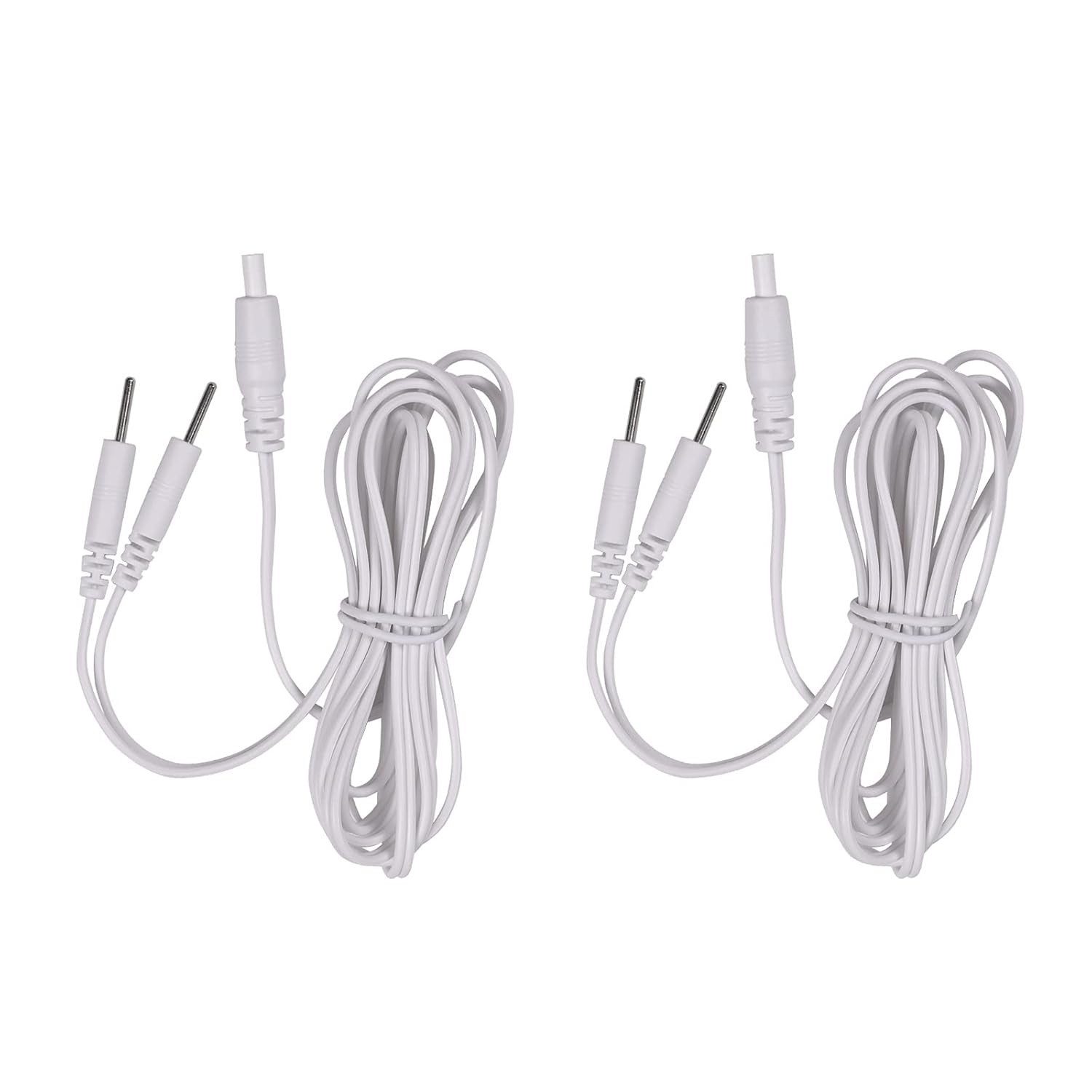 Essential TENS Wires – 2 Count, 59″ Long, 4mm Plug to 2mm Pin Connection