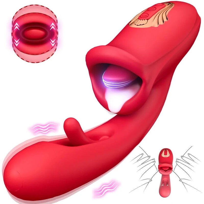 Vibrators Stimulator 10 Vibration Modes Flapping Toys For Women Couple Flirting