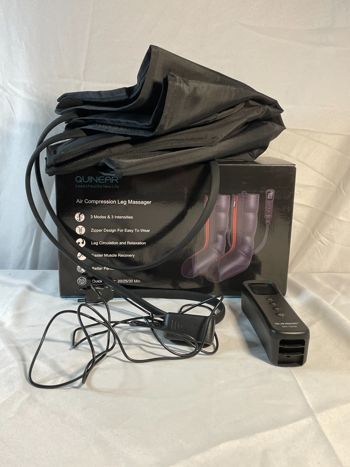 Quinear QN-100A Black Yellow 3 Modes Air Compression Leg Massager