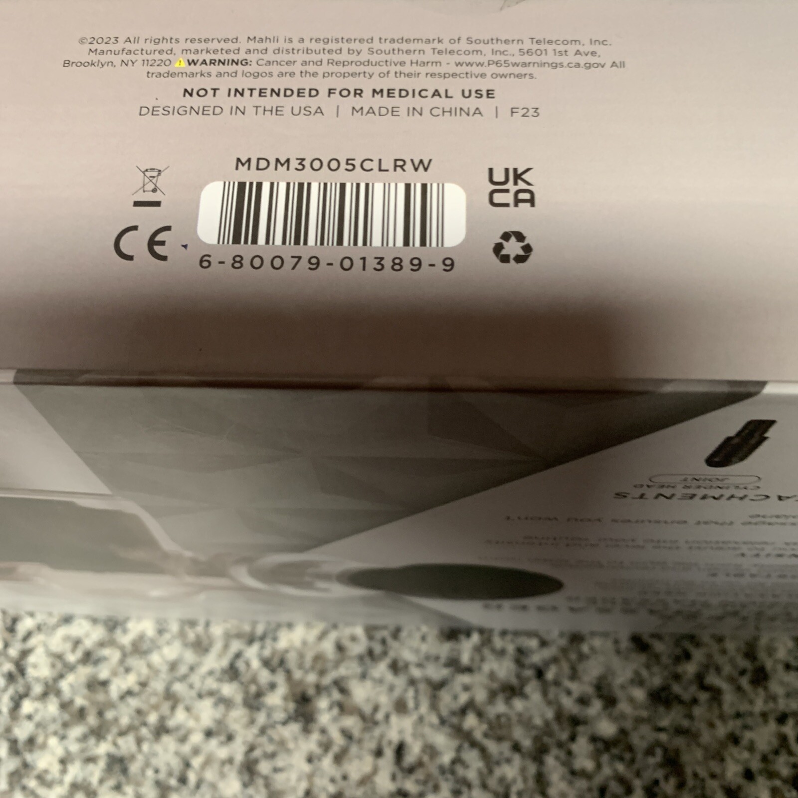 Mahli Muscle Massager Gun Model MDM3005 w Instruction A20 Black in box