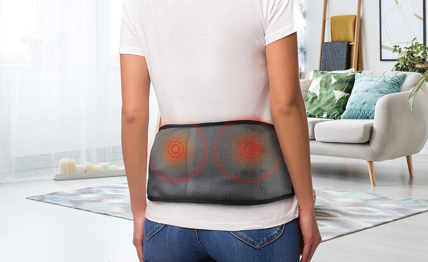 Hy-Impact Heated Massage Belt w/Air Pressure for Back Pain 3 Speed Settings