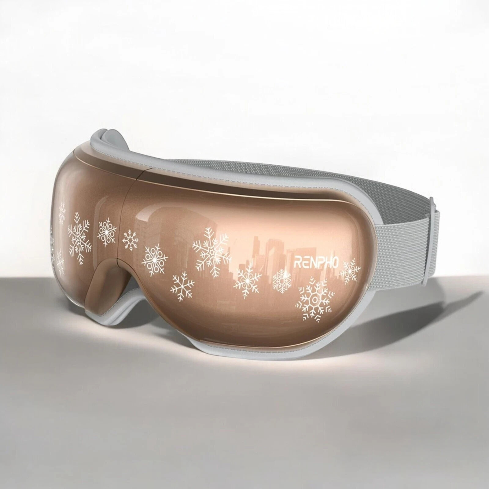 RENPHO RF-EM001 Electric Eye Massager W/ Heat & Music – Gold – XMAS EDITION -NOB