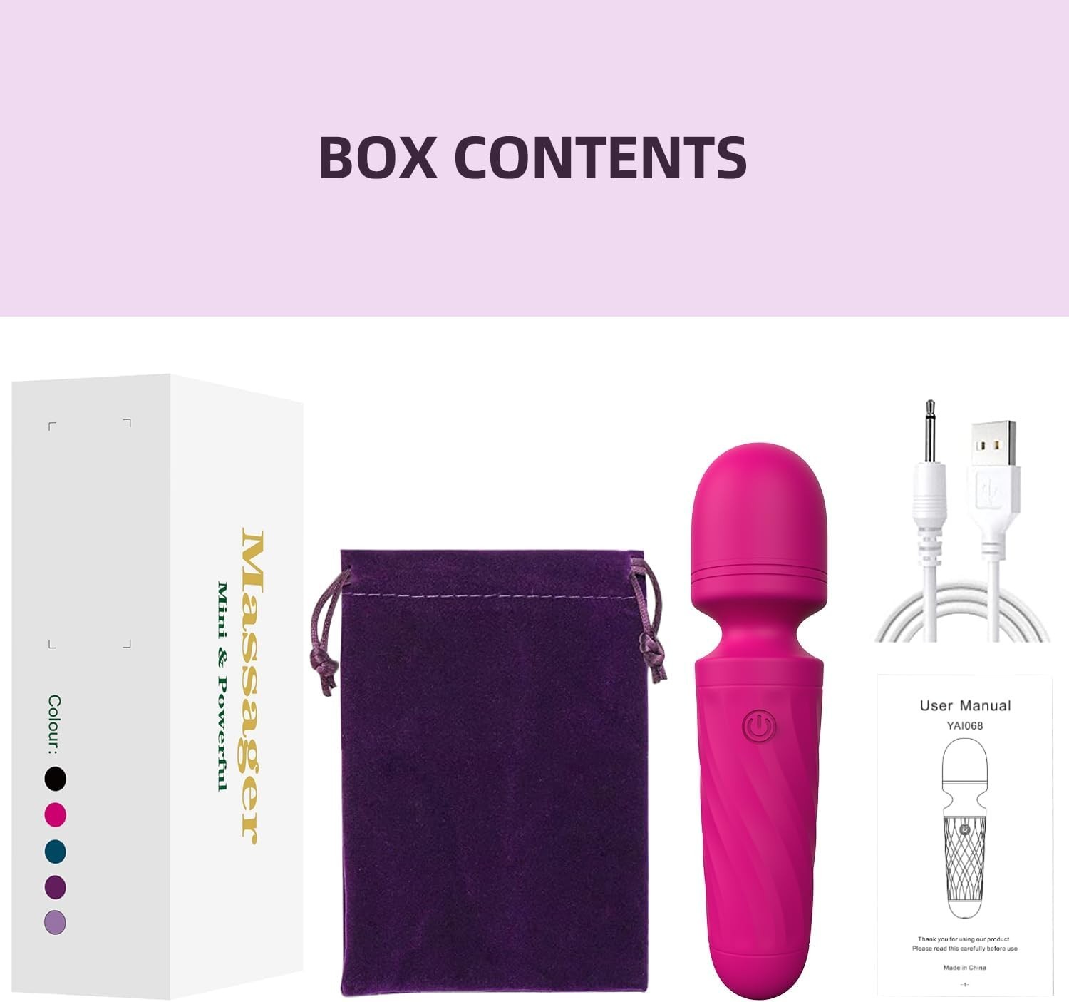 Waterproof Personal Massager for Back and Leg Pain Recovery – Compact Design