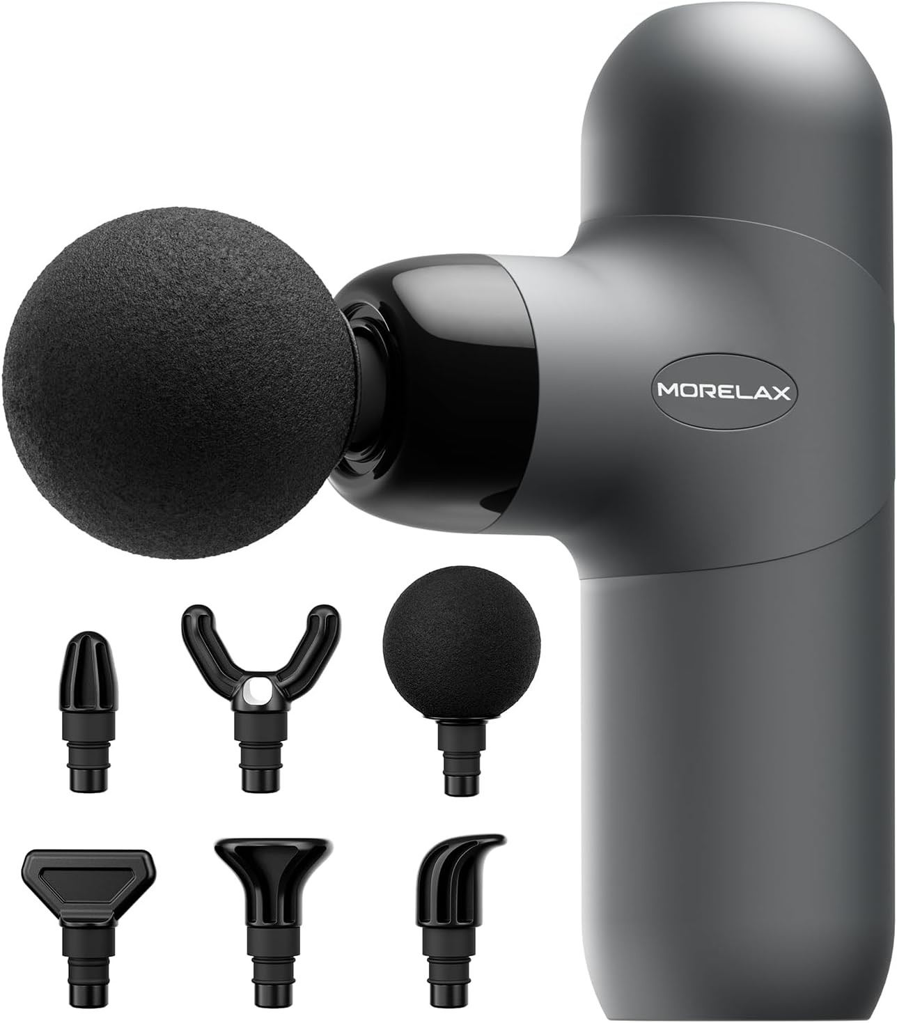 Morelax Mini Massage Gun, Percussion Muscle Massager for Back Pain Relief, Compa