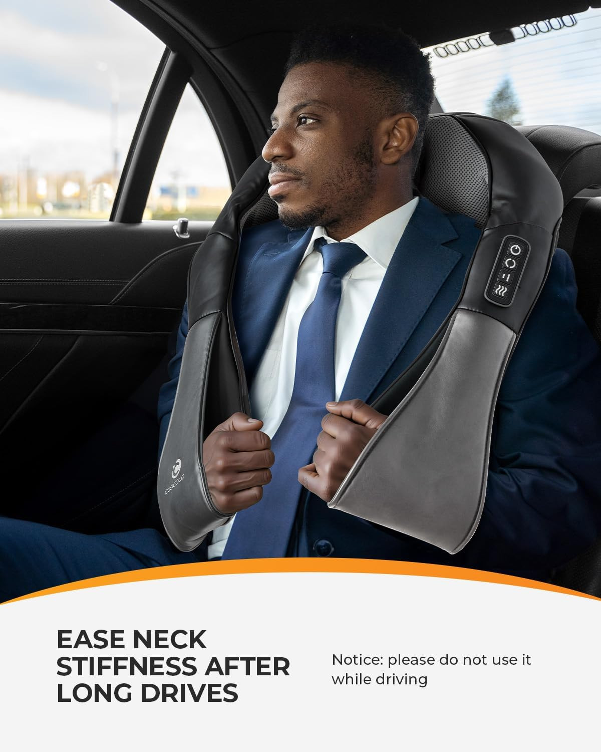 Shiatsu Neck Massager, FSA Eligible Kneading Back Massager with Heat, Deep Knead
