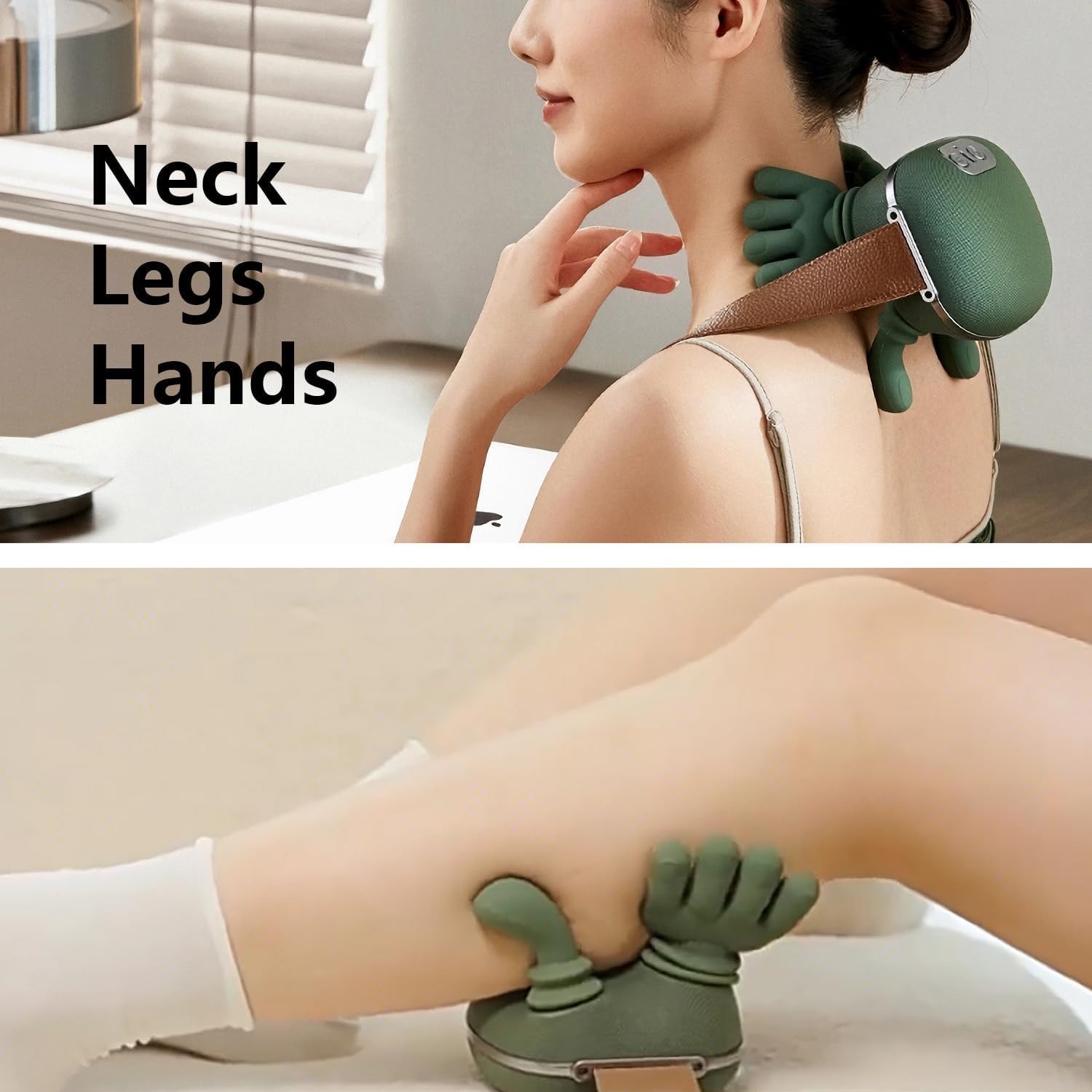 Electric Neck & Shoulder Massager with Heat Shiatsu 4D Kneading Pain Relief USA