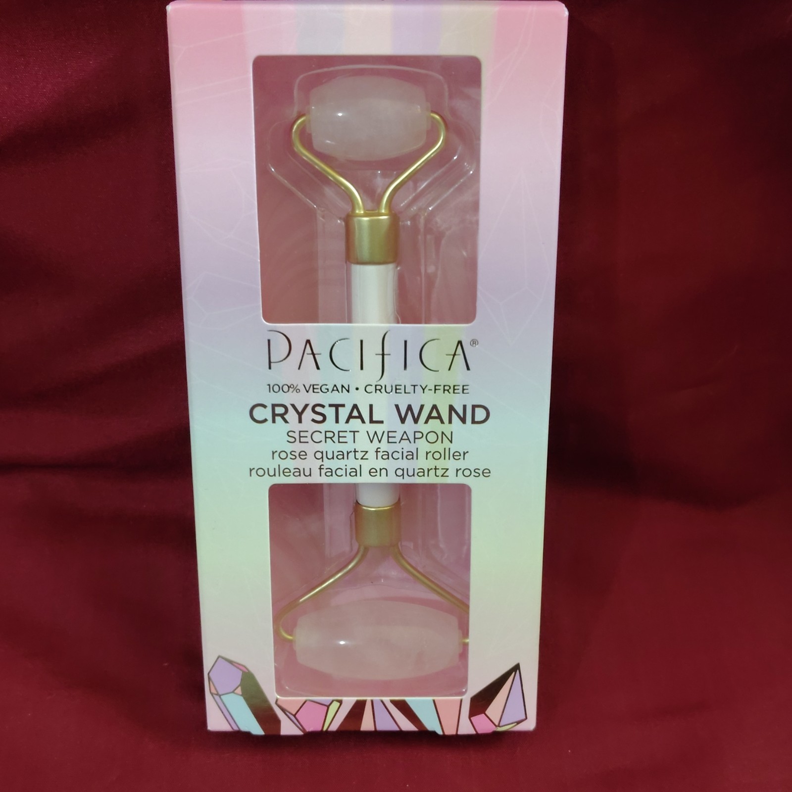 Pacifica Crystal Wand Secret Weapon Rose Quartz Face Roller