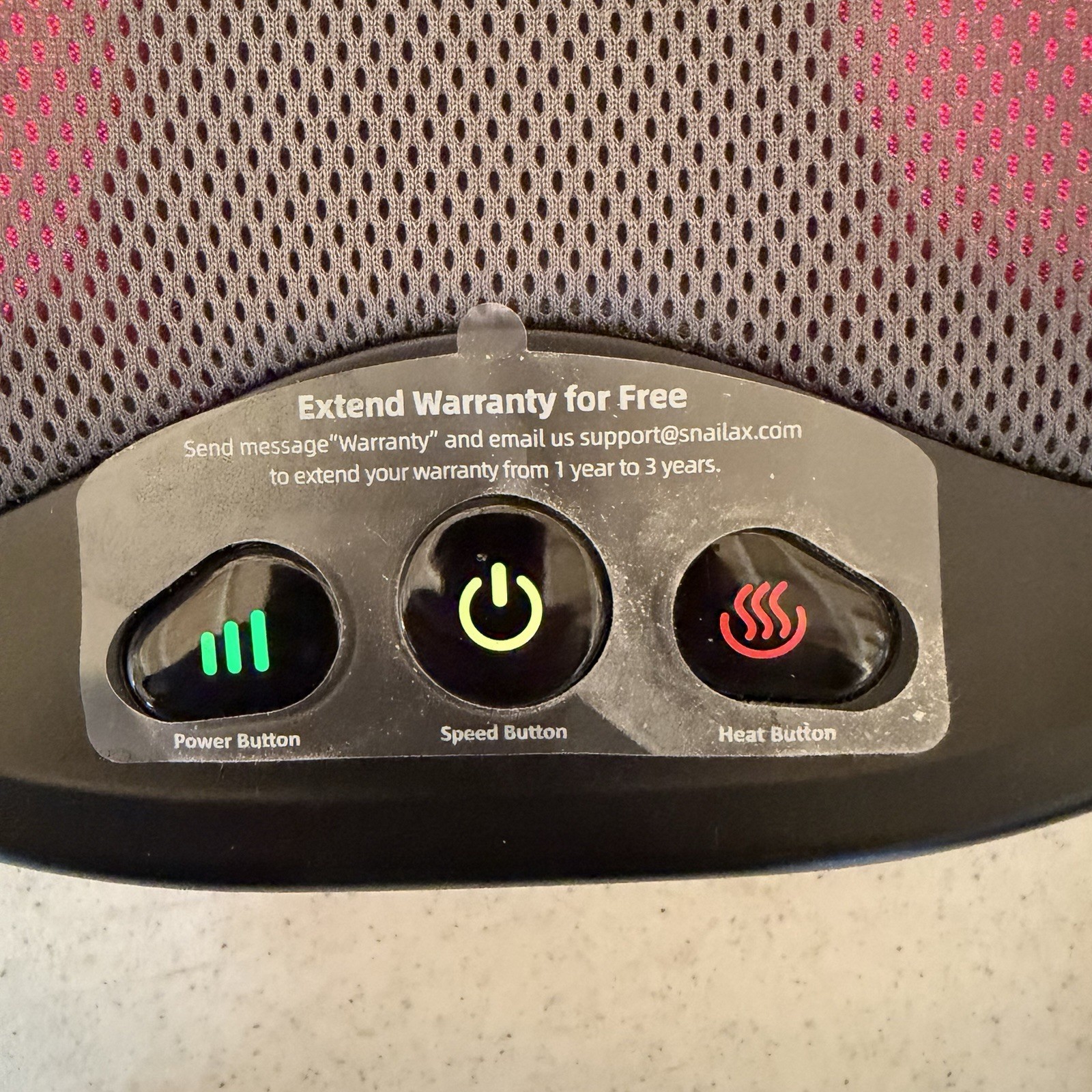 Snailax Shiatsu Electric Foot Massager Heat Kneading Plantar Fasciitis SL593