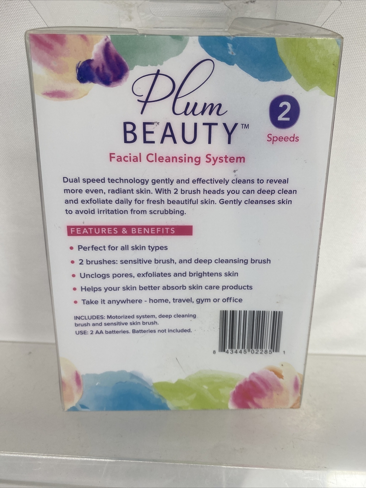 Plum Beauty Facial Cleansing System Clio Dual Speed Exfoliating Brush Brighten
