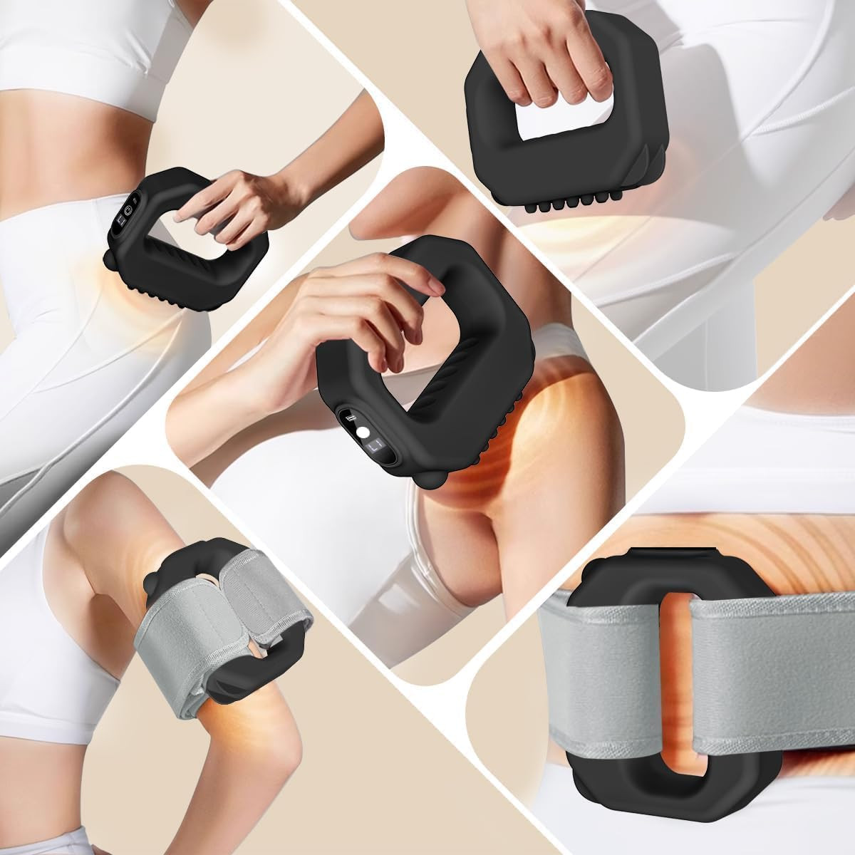 R10 Fascia Ring Massager, Multifunctional Full-Body Massager, Hands-Free Electri