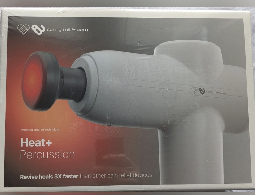 Revive Heated Massage Gun — Caring Mill by Aura